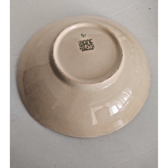 Vintage Wade Heath Bowl Rasied Floral 7 inch diameter x 1 3/4" high 1940's - Picture 7 of 9